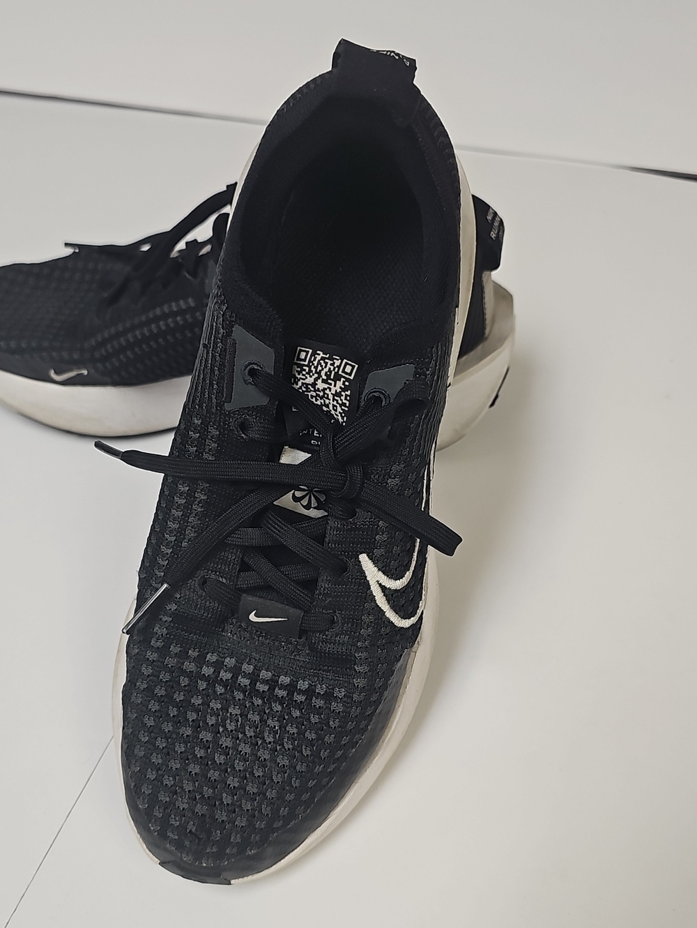 Nike Black and White Knit Trainer Sneakers